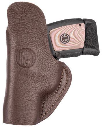 1791 Gunleather FCD1BRWL Fair ChaseIWB Size 01 Brown Leather Deer Hide Belt Clip Fits Ruger LCP 380/S&amp;W Bodyguard Left Hand