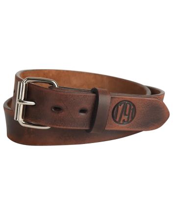 1791 Gunleather BLT013842VTGA 01 Gun Belt Vintage Leather 38/42 1.50" Wide Buckle Closure