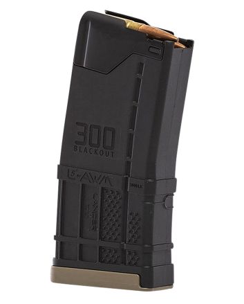 LancerL5AWM Blackout 20rd 300 Blackout For AR-15 Opaque Black Polymer