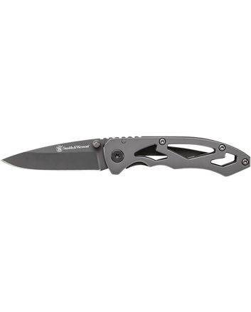 Smith &amp; Wesson Knives CK400CP Skeletonized2.20" Folding Drop Point Plain Stainless Steel Blade 3.20" Handle Includes Pocket Clip