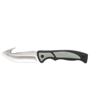 Old Timer 1137138 Trail Boss3.70" Fixed Gut Hook Plain Stainless Steel Blade, TPE Handle Includes Sheath