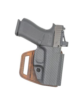 Versacarry VSL211HCT V-SlideOWB Brown Polymer Leather/Polymer Fits Springfield Hellcat Right Hand