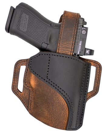 Versacarry TR22112 TrooperOWB Size 01 Black/Brown Leather Belt Slide Right Hand