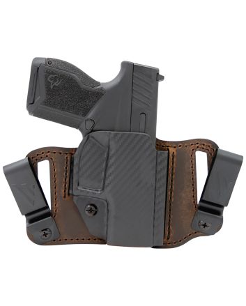 Versacarry INS201G19 Insurgent Deluxe IWB/OWB Brown Polymer Belt Clip Fits Glock 19 Right Hand