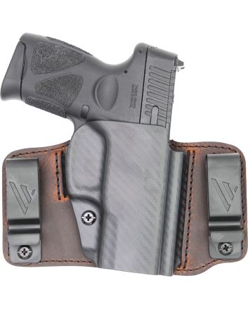 Versacarry INS201G43 Insurgent Deluxe IWB/OWB Brown Polymer Belt Clip Fits Glock 43 Right Hand