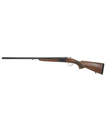 Iver Johnson Arms IJ800-28 IJ800Full Size 12 Gauge Break Open 3" 2 Shot 28" Black Side By Side Barrel, Black Steel Receiver, Fixed Walnut Wood Stock, Ambidextrous
