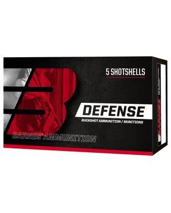 Barnes Bullets 32009 Defense12Gauge 2.75" 9Pellets 00Buck Shot 5 Per Box/20 Case
