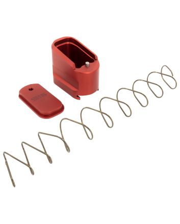 Shield Arms SAS15ME5RED Magazine Extension5rd Compatible w/ Shield Arms S15 Magazine, Red Anodized Aluminum