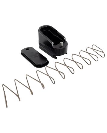Shield Arms G43ME2BLK Magazine Extension+2 Extended 2rd Compatible w/Glock 43, Black Anodized Aluminum