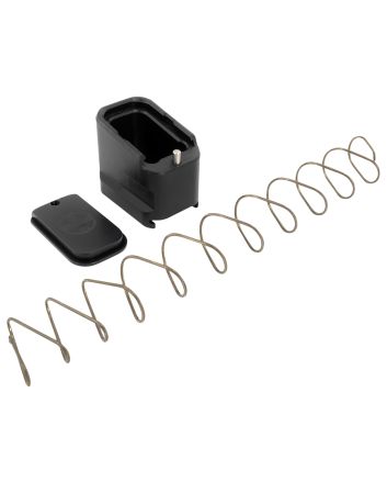 Shield Arms G19ME5BLK Magazine Extension+5 Extended 9mm Luger/40 S&amp;W 5rd Compatible w/Glock 19/23, Black Anodized Aluminum