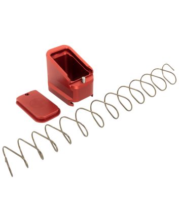 Shield Arms CZP10CME5RED Magazine Extensionfor CZ P10-C/P07, 5rd (9mm), 4rd (40S&amp;W), Red Aluminum