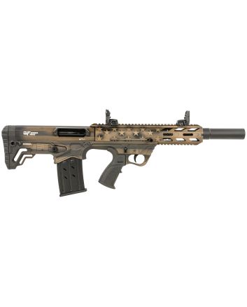 Gforce Arms GFY1USBNZ GFY-112 Gauge Semi-Auto 3" 5+1 18.50" Black Threaded Barrel, American Flag Burnt Bronze Aluminum Receiver, Picatinny Rail Bronze Bullpup Polymer Stock, Polymer Grip