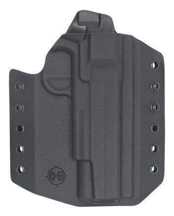 C&amp;G Holsters 1850100 CovertOWB Black Kydex Belt Loop Fits 1911 Government 5"