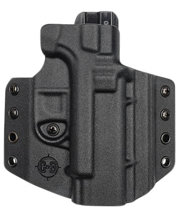 C&amp;G Holsters 0006100 CovertOWB Black Kydex Belt Loop Fits Glock 19 Fits Glock 23 Fits Glock 45