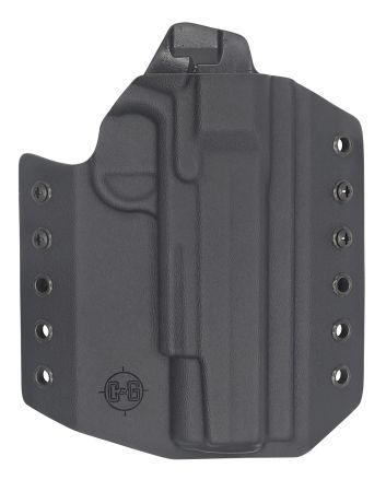 C&amp;G Holsters 0354100 CovertOWB Black Kydex Belt Loop Fits Sig 1911 Rail 5"