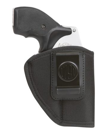 1791 Gunleather PNIWB2BLKR Premium NylonIWB Size 02 Black Ballistic Nylon Belt Clip Right Hand