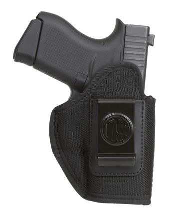 1791 Gunleather PNIWB3BLKR Premium NylonIWB Size 03 Black Ballistic Nylon Belt Clip Right Hand