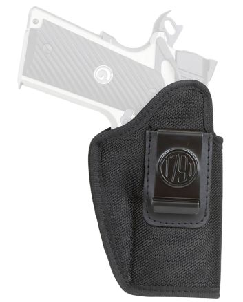 1791 Gunleather PNIWB4BLKL Premium NylonIWB Size 04 Black Ballistic Nylon Clip-On Left Hand