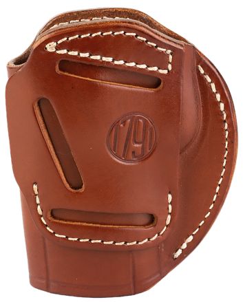 1791 Gunleather 3WH6CBRA 3-WayIWB/OWB Size 06 Classic Brown Leather Belt Loop Fits Beretta 92 Fits Walther PPQ Fits Sig P320 Ambidextrous Hand