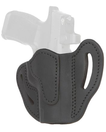 1791 Gunleather ORBHCMAXSBLR BHC MAX Optic Ready OWB Compact Stealth Black Leather Belt Slide Compatible w/Sig P365 XL/Glock 48 Right Hand