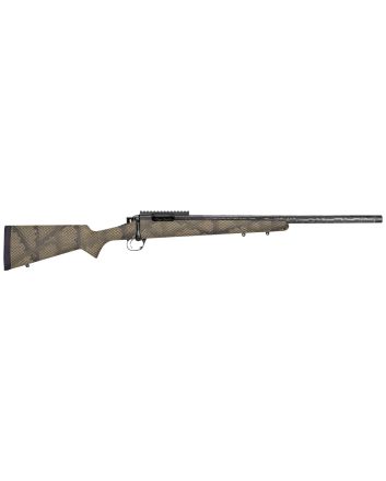 Proof Research 135297 Glacier TI Full Size 7mm PRC 4+1 24" Carbon Fiber Match Grade Threaded Barrel, Black Cerakote Titanium Receivern w/Picatinny Rail, Fixed PROOF Hunter TFDE Carbon Fiber Stock