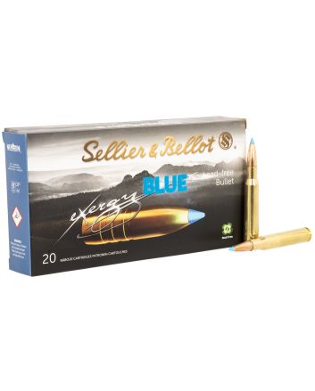 Sellier &amp; Bellot SB3006XA eXergy30-06Springfield 165gr TAC EX Blue 20 Per Box/12 Case