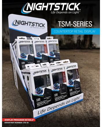 Nightstick CTD08 Counter Display12 TSM Weapon Light w/Green Laser