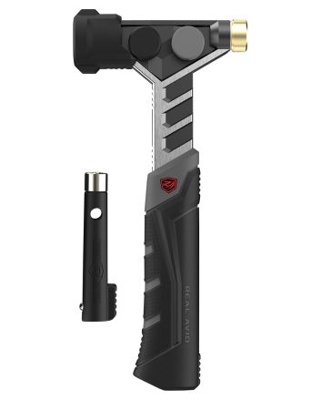 Real Avid AVARMHAM Armorer's Hammer Black/Stainless, Features Magnetic Pin Starter &amp; Interchangeable Heads, Includes Roll-Pin Punch Starter