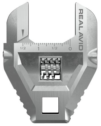 Real Avid AVMFAW Armorer's Master-Fit Adjustable Wrench Fits Up To 1.50" Firearm Nut, 1/2" Drive Torques Wrench