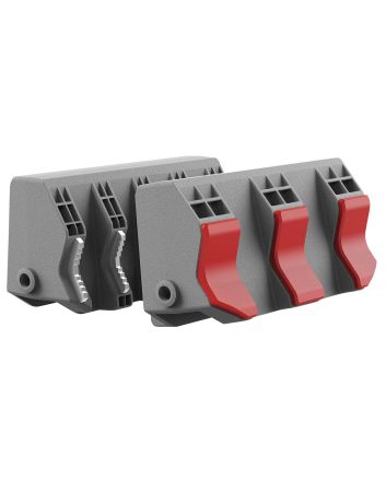 Real Avid AVSFJPF Smart-Jaws Tube-Fit Sleeves Reversible Gray/Red Rubber Overmold &amp; Steel Side