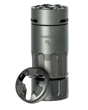 Rugged Suppressors RX001 RX Blast Diverter/Brake Black Nitride Stainless Steel, Dual Taper Locking System Adapter, Muzzle Caps Included