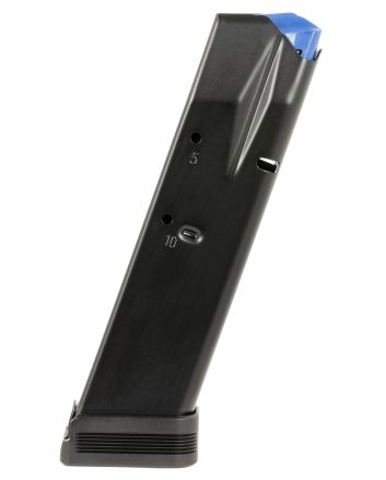 Mec-Gar MGCZ7510M 10rd Extended 9mm Luger Fits CZ Competition 75B/CZ Competition 85B/CZ Competition SP-01/CZ Competition Shadow/CZ Competition Shadow 2 Blued w/Anti-Friction Coating Carbon Steel
