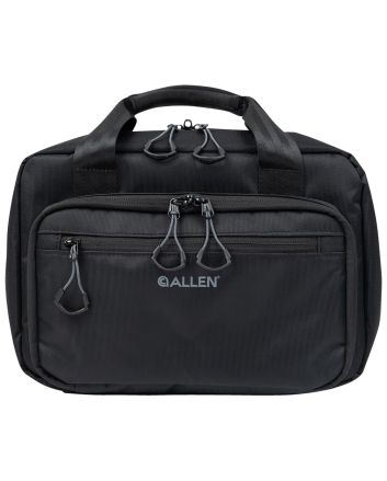 Allen 3639 Double Pistol Bag Black Nylon Holds 2 Handguns