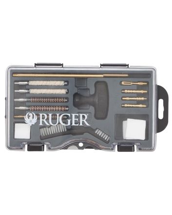 Ruger 27822 Rimfire Cleaning Kit .22 Cal Bronze Bristles 12 Black Plastic Case