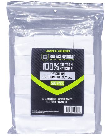 Breakthrough Clean BTCPS134500 Square Patches 270/357 Cal 1.75" 500 pieces