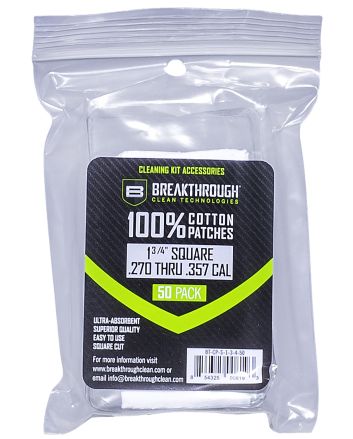 Breakthrough Clean BTCPS13450 Square Patches 270/357 Cal 1.75" 50 Pack