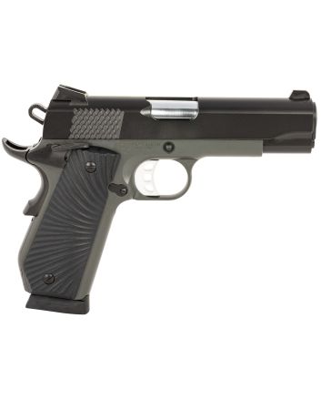 SDS Imports 10100106 1911 Stingray Carry 9mm Luger 9+1 4.25" Stainless Steel Barrel, Black Cerakote Serrated Steel Slide, Black Cerakote Aluminum Bobtail Frame, Black Sunburst G10 Grips