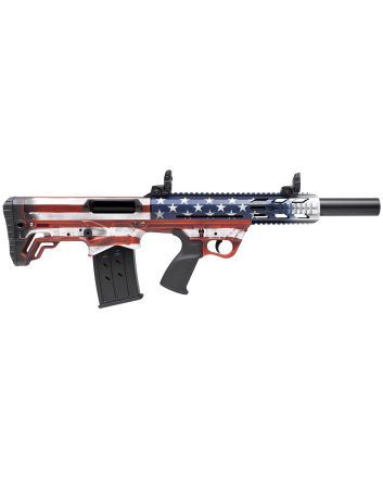 Gforce Arms GFY1USA GFY-1 USA 12 Gauge Semi-Auto 3" 5+1 18.50" Black Threaded Barrel, American Flag Aluminum Receiver w/Picatinny Rail, American Flag Bullpup Polymer Stock, Black Polymer Grip