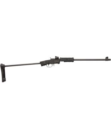 Chiappa Firearms 500265 Little Badger Xtreme Full Size 22 LR 1 Shot, 16.50" Black Steel Threaded Barrel, Black Quad Picatinny Receiver, Black Folding Steel Rod Stock, Right Hand