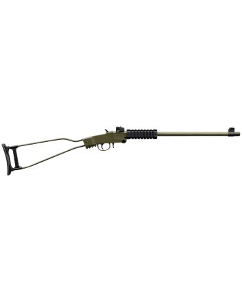 Chiappa Firearms 500266 Little Badger22 LR 1rd, 16.50" OD Green Metal Finish &amp; Underfolding Stock, Adjustable Sights, Right Hand