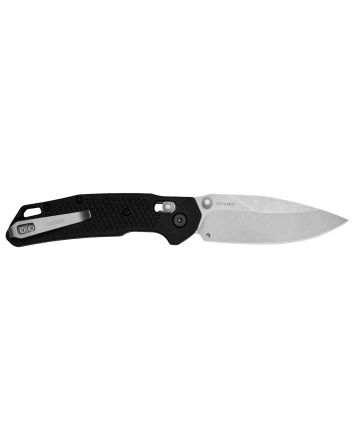 Kershaw 2037 HeistMid-Size 3.20" Folding Clip Point Plain Stonewashed D2 Steel Blade, Gray Textured Glass Filled Nylon Handle, Includes Pocket Clip