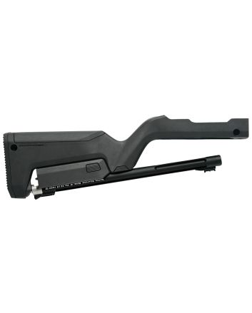 Tactical Solutions TDCMBBBLK X-Ring Takedown Barrel and Stock Combo 22 LR 16.50" Matte Black Fluted &amp; Threaded with Fiber Optic Sight, Black Magpul Backpacker Stock Fits Ruger 10/22 Takedown