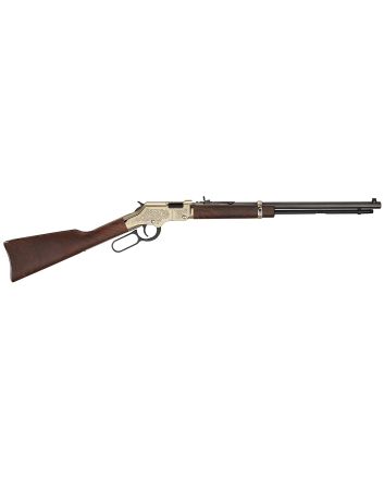 Henry H004D4 Golden Boy Deluxe 4th Edition 22 Short, 22 Long or 22 LR, 16 LR/21 Short Capacity, 20" Blued Octagon Barrel, Engraved Brasslite Rec, American Walnut Stock, Ad. Buckhorn Sights