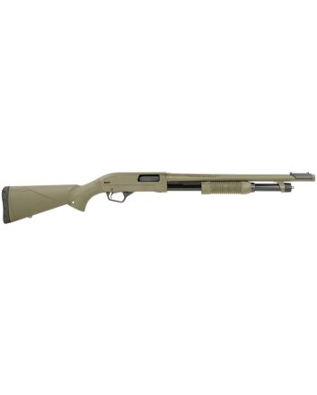 Winchester Repeating Arms 512425395 SXP Defender Full Size 12 Gauge Pump 3" 5+1 18" OD Green Steel Barrel &amp; Receiver, Fixed w/Textured Grip Panels, OD Green Synthetic Stock