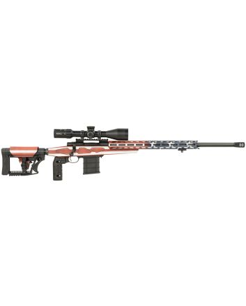 Howa HCRA73107USKMDT M1500 APC Chassis 308 Win 10+1 (3 Mags) 24" HB, American Flag Cerakote, Luth-AR MBA-4 Stock with Aluminum Chassis, 4-16x50 Scope, Bipod &amp; 2 Grips