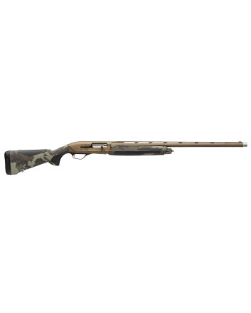 Browning 011764204 Maxus II Wicked Wing 12 Gauge 3.5" 4+1 (2.75") 28", Burnt Bronze Barrel/Rec, Woodland Camo Furniture with Rubber Overmolded Grip Panels, Fiber Optic Sight