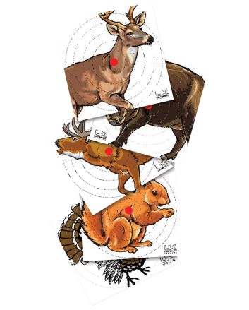 Umarex USA 2218076 Paper TargetsAnimals, Hanging Heavy Paper, Air Rifle Multi-Color 100