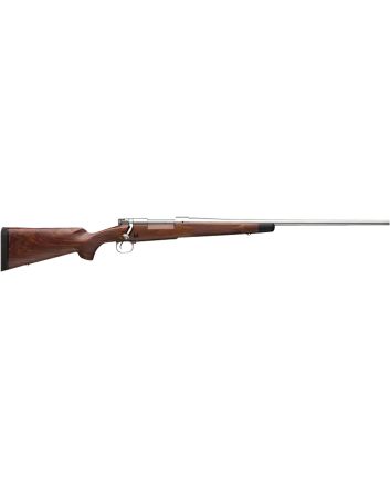 Winchester Repeating Arms 535235236 Model 70 Super Grade Full Size 338 Win Mag 3+1 26" Matte Stainless Steel Barrel, Matte Stainless Receiver, Fixed Satin Fancy Walnut Stock, Right Hand