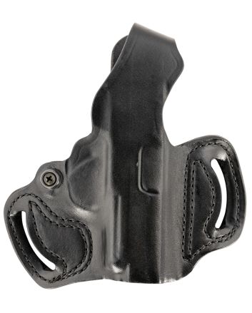 DeSantis Gunhide 085BA8JZ0 Thumb Break Mini Slide OWB Black Leather Belt Slide Fits Sig P365 Belt 1.75" Wide Right Hand