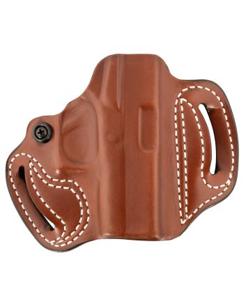 DeSantis Gunhide 086TA8BZ0 Mini SlideOWB Tan Leather Belt Slide Fits Glock 43/43x/48 Belt 1.75" Wide Right Hand